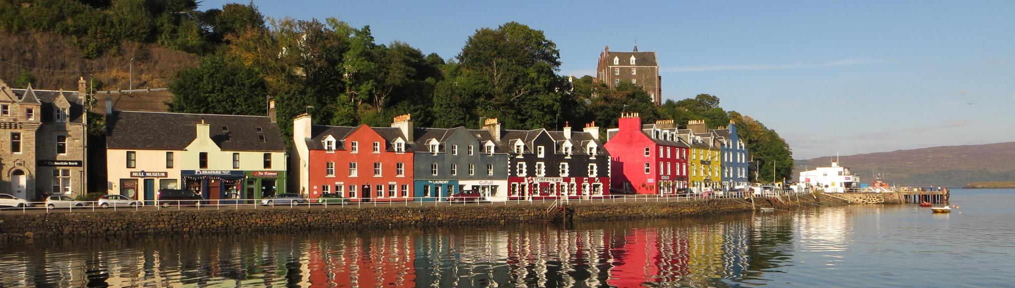 Gekleurde huisjes Mull, Binnen-Hebriden